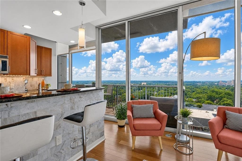 2 bedroom, 2 bathroom, 1,204 sq ft condominium under contract at 855 Peachtree Street 1513, Atlanta, GA 30308
