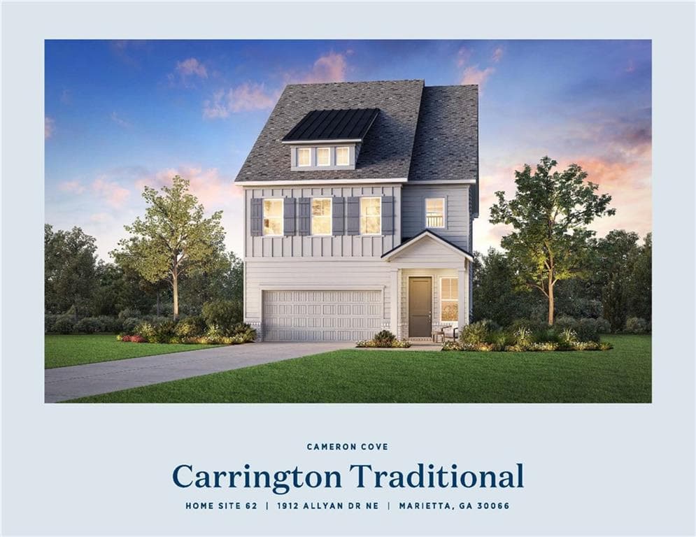 4 bedroom, 4 bathroom, 3,312 sq ft single family residence for sale at 1912 Allyan Drive NE, Marietta, GA 30006