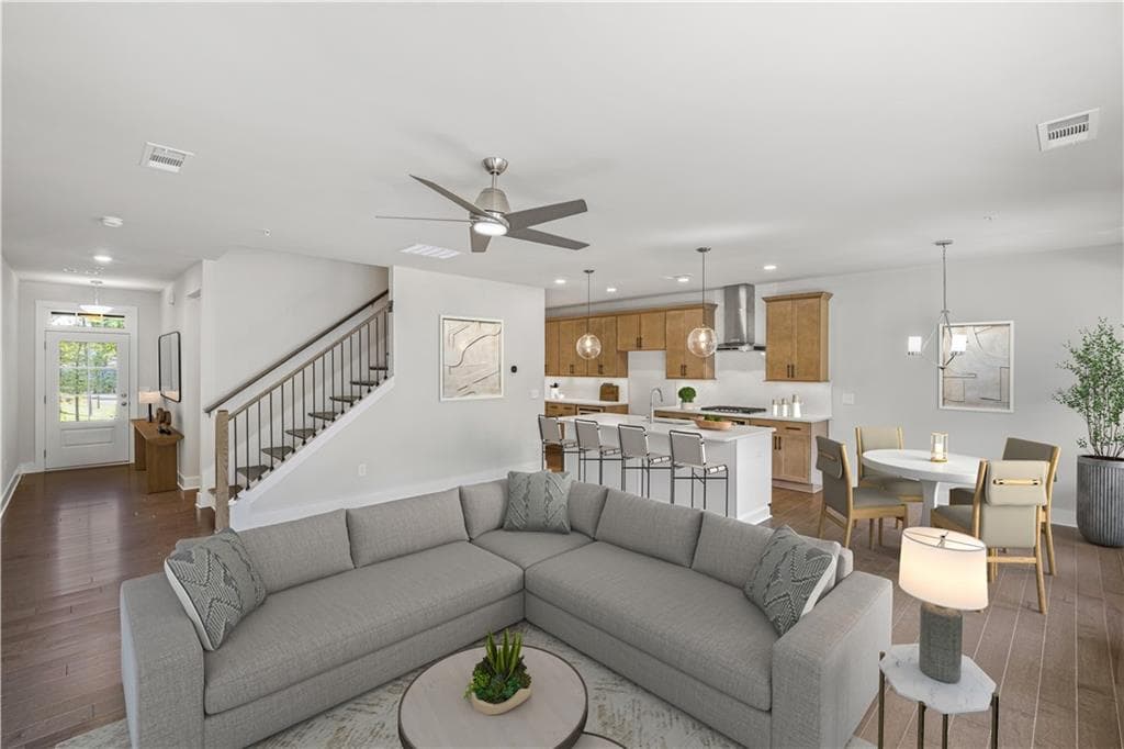 3 bedroom, 3 bathroom, 2,037 sq ft townhouse for sale at 3620 Moonbird Walk, Cumming, GA 30028 — photo 2