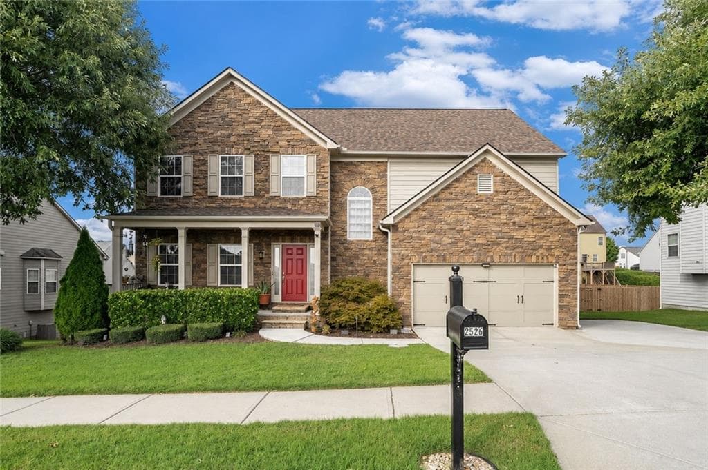 5 bedroom, 5 bathroom, 4,352 sq ft single family residence for sale at 2526 Olney Falls Drive, Braselton, GA 30517