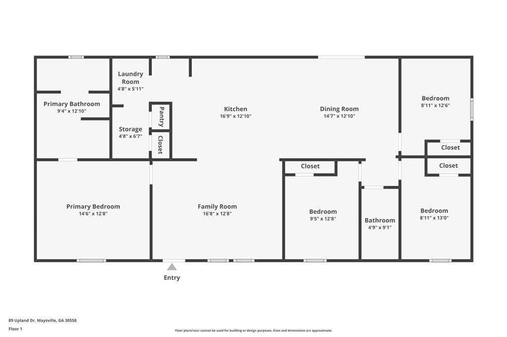 4 bedroom, 2 bathroom, 1,568 sq ft single family residence for sale at 89 Upland Drive, Maysville, GA 30558 — photo 2