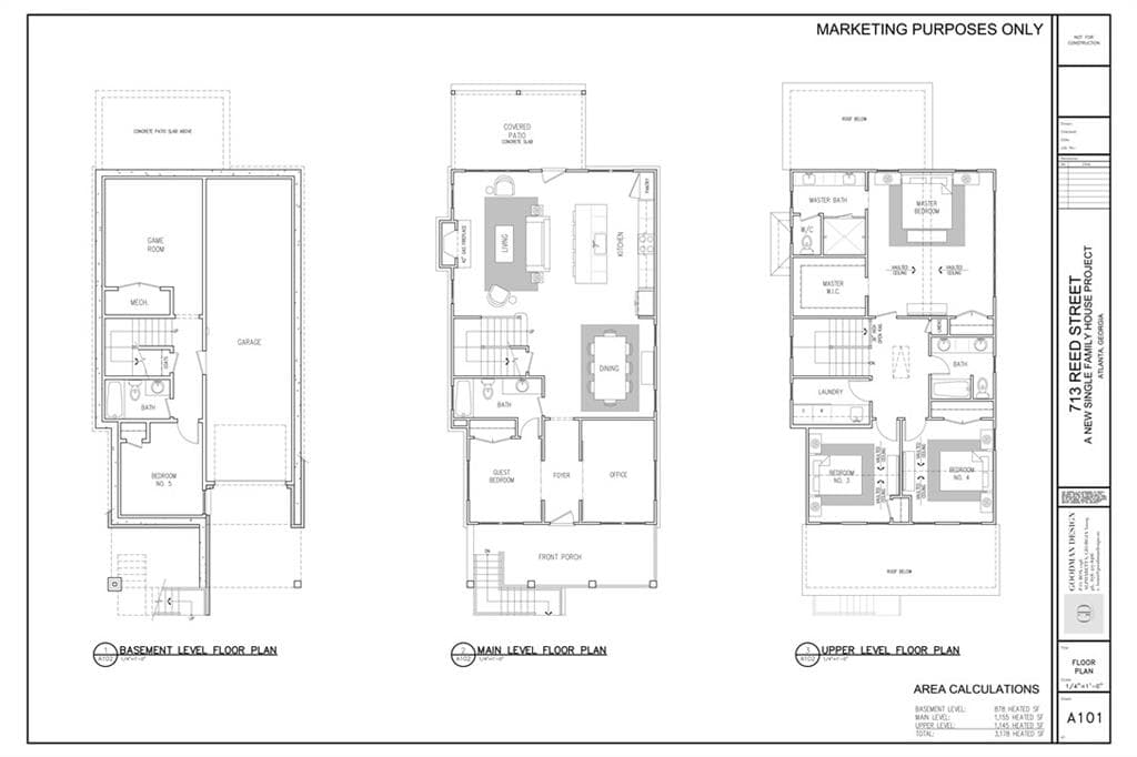 5 bedroom, 4 bathroom, 3,178 sq ft single family residence for sale at 713 Reed Street, Atlanta, GA 30315 — photo 4