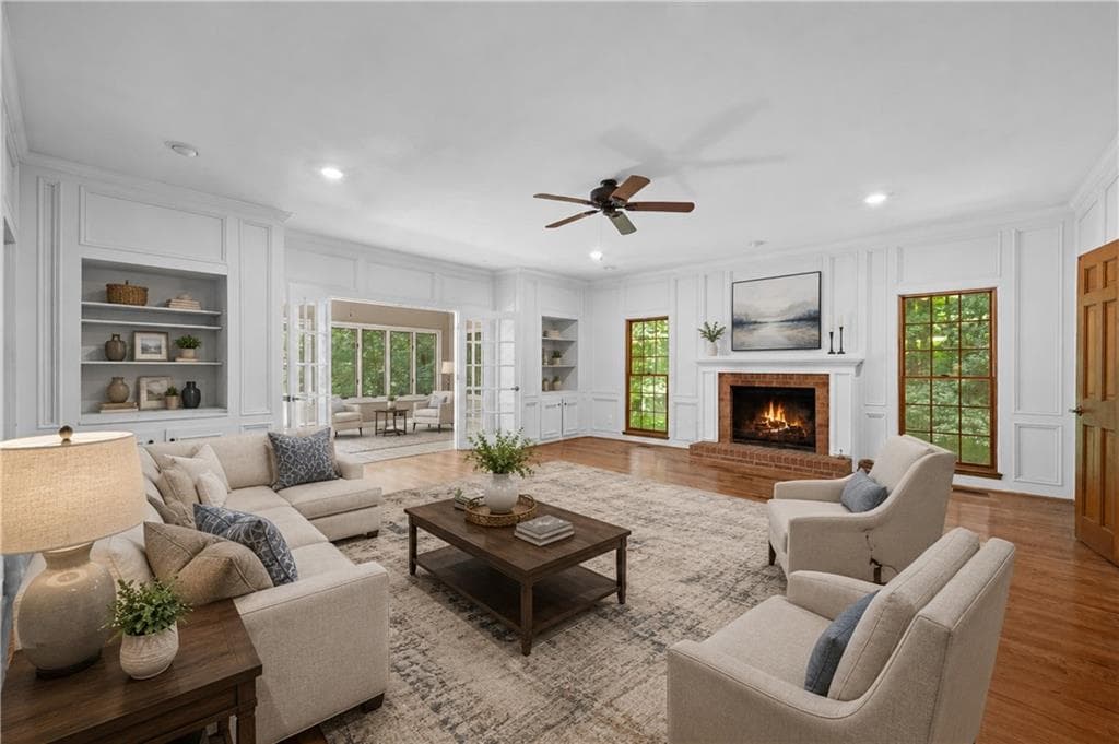 5 bedroom, 6 bathroom, 6,610 sq ft single family residence for sale at 9335 Huntcliff Trace, Sandy Springs, GA 30350