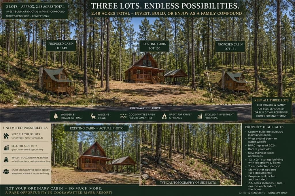2 bedroom, 2 bathroom, 1,176 sq ft single family residence for sale at 1247 Newport Drive, Ellijay, GA 30540 — photo 3