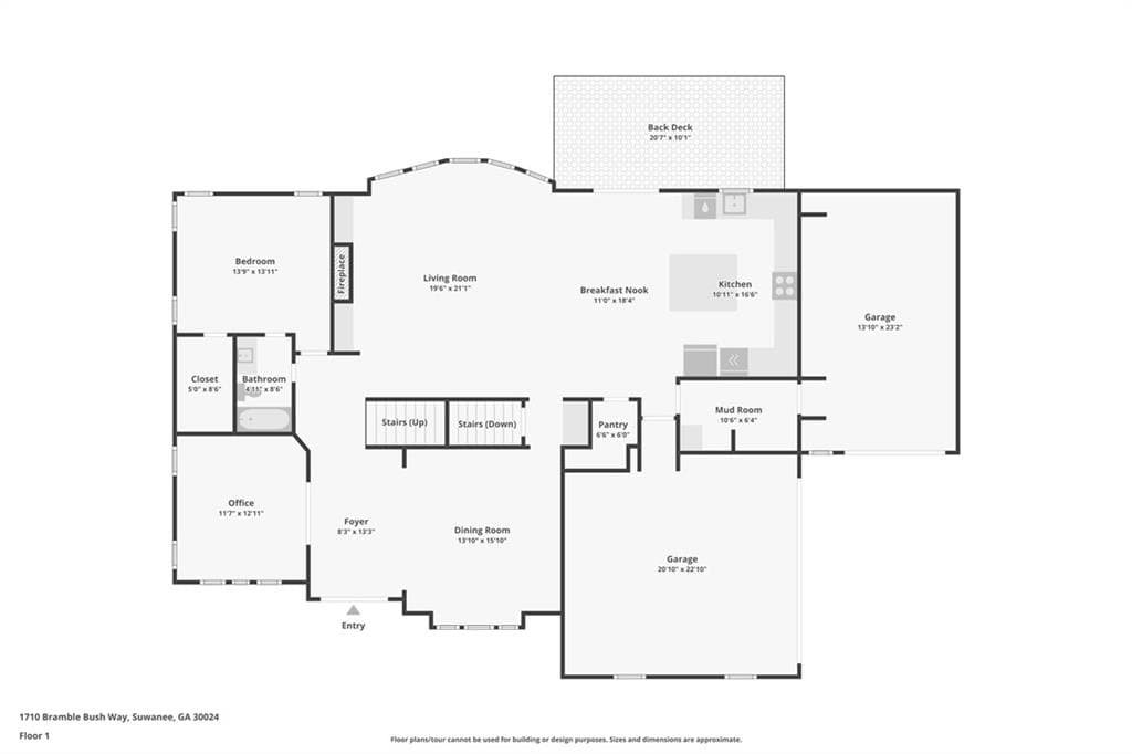 6 bedroom, 5 bathroom, 5,712 sq ft single family residence for sale at 1710 Bramble Bush Way, Suwanee, GA 30024 — photo 3