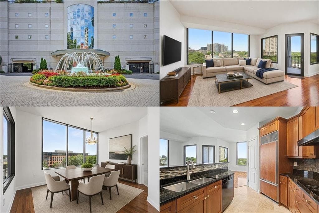 2 bedroom, 2 bathroom, 1,371 sq ft condominium for sale at 2828 Peachtree Road 802, Atlanta, GA 30305 — photo 1 of 34