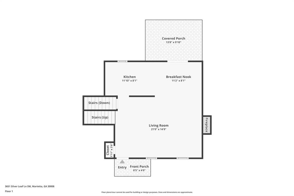 3 bedroom, 2 bathroom, 1,575 sq ft single family residence for sale at 3651 Silver Leaf Lane, Marietta, GA 30008 — photo 9