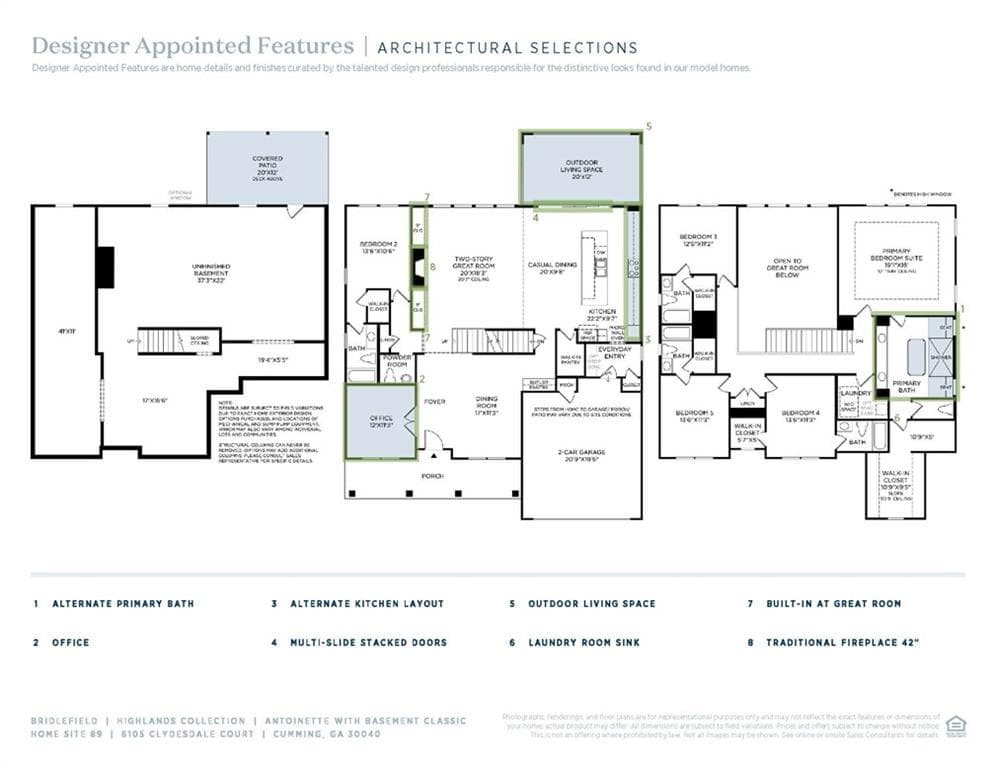 5 bedroom, 6 bathroom, 3,545 sq ft single family residence for sale at 6105 Clydesdale Court, Cumming, GA 30040 — photo 3