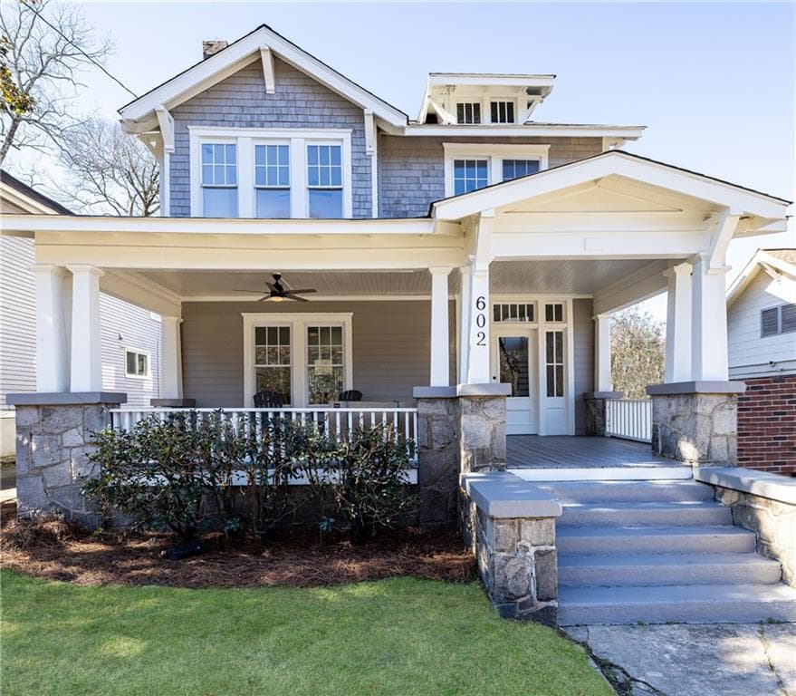 4 bedroom, 2 bathroom, 2,104 sq ft single family residence for sale at 602 Moreland Avenue, Atlanta, GA 30307