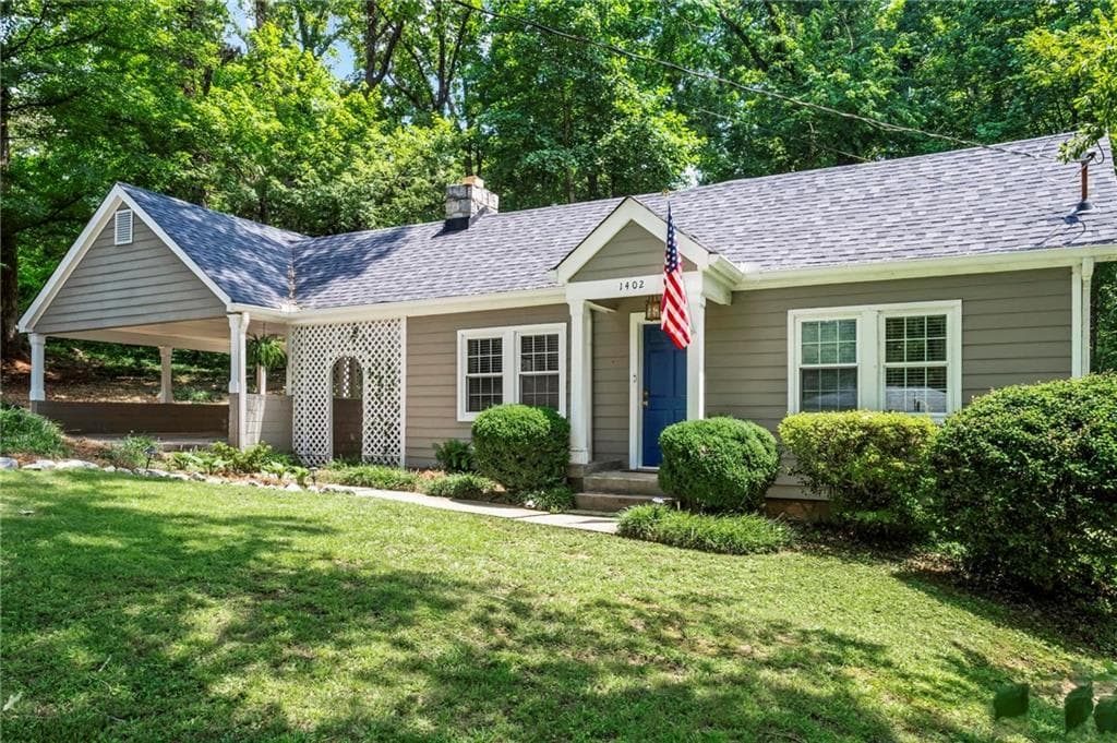 2 bedroom, 2 bathroom, 1,485 sq ft single family residence under contract at 1402 Carter Road, Decatur, GA 30030