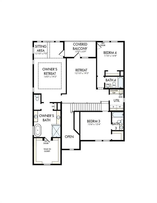 4 bedroom, 4 bathroom, 3,070 sq ft single family residence for sale at 335 Beebalm Street, Woodstock, GA 30188 — photo 3