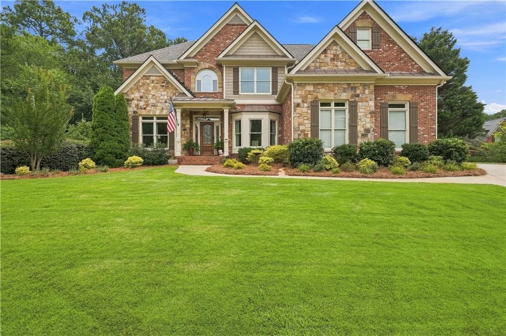 5 bedroom, 5 bathroom, 5,828 sq ft single family residence under contract at 2125 Cascading Creek Court, Cumming, GA 30041