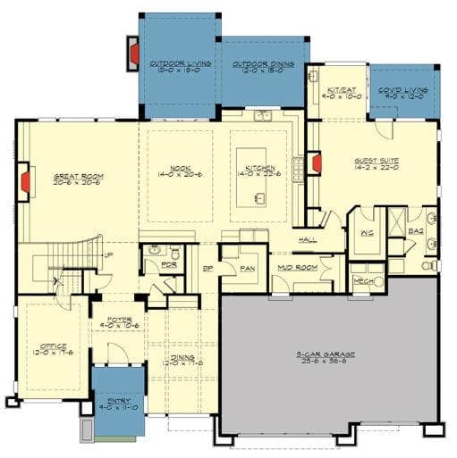 6 bedroom, 6 bathroom, 6,000 sq ft single family residence for sale at 2347 Clairmont Road, Atlanta, GA 30329 — photo 3