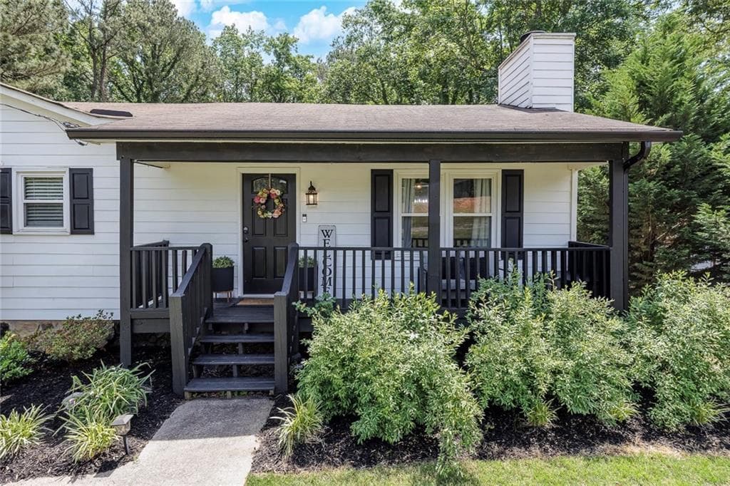 3 bedroom, 2 bathroom single family residence sold at 1748 Toonigh Road, Canton, GA 30115