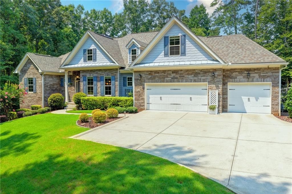 5 bedroom, 4 bathroom, 5,036 sq ft single family residence sold at 7640 Campground Road, Cumming, GA 30040