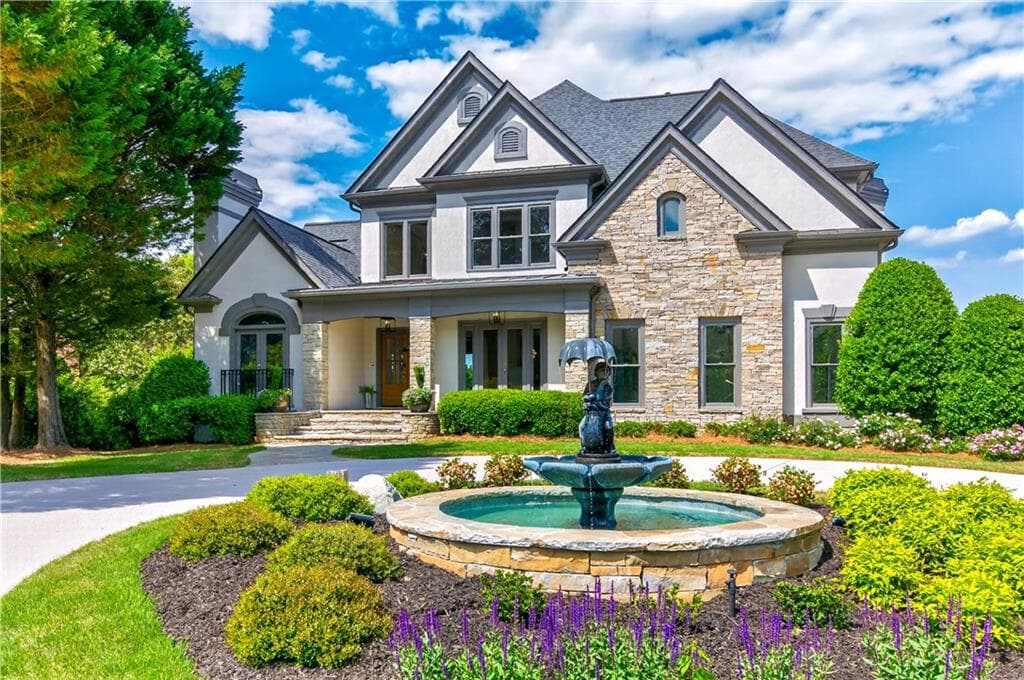 6 bedroom, 7 bathroom, 7,189 sq ft single family residence for sale at 5925 Stoneleigh Drive, Suwanee, GA 30024