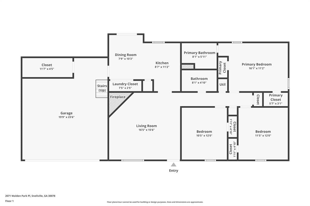 3 bedroom, 2 bathroom, 1,194 sq ft single family residence under contract at 2071 Walden Park Place, Snellville, GA 30078 — photo 8