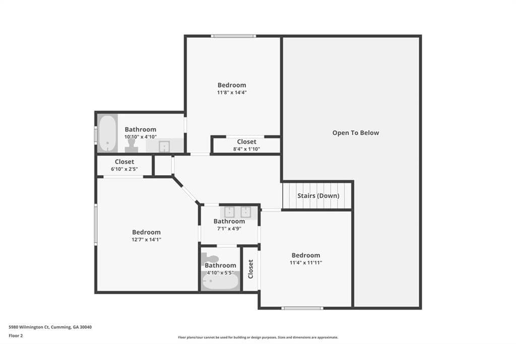6 bedroom, 5 bathroom, 4,854 sq ft single family residence for sale at 5980 Wilmington Court, Cumming, GA 30040 — photo 2
