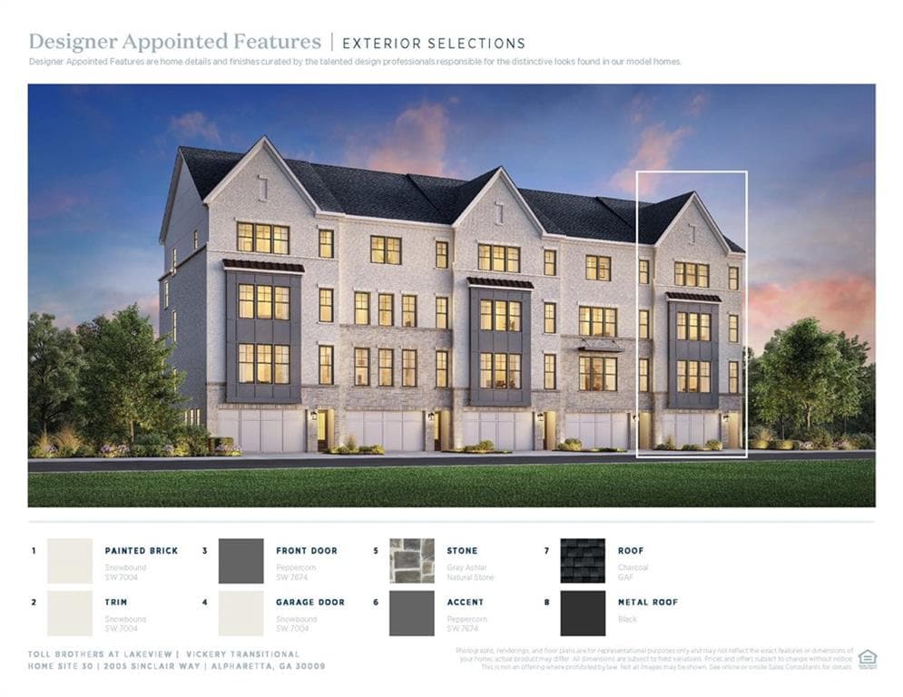 3 bedroom, 5 bathroom, 3,700 sq ft townhouse under contract at 2005 Sinclair Way, Alpharetta, GA 30009 — photo 2