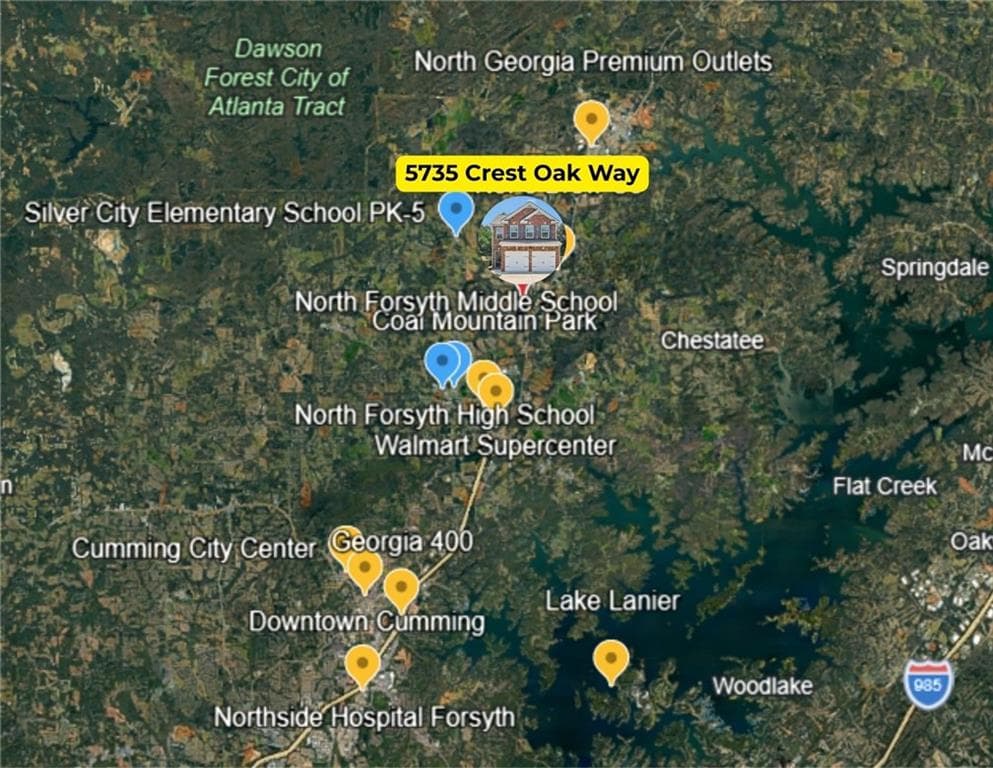 4 bedroom, 3 bathroom, 1,970 sq ft single family residence under contract at 5735 Crest Oak Way, Cumming, GA 30028 — photo 3