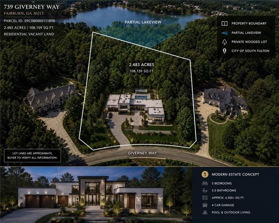 single family residence under contract at 739 Giverney Way, South Fulton, GA 30213
