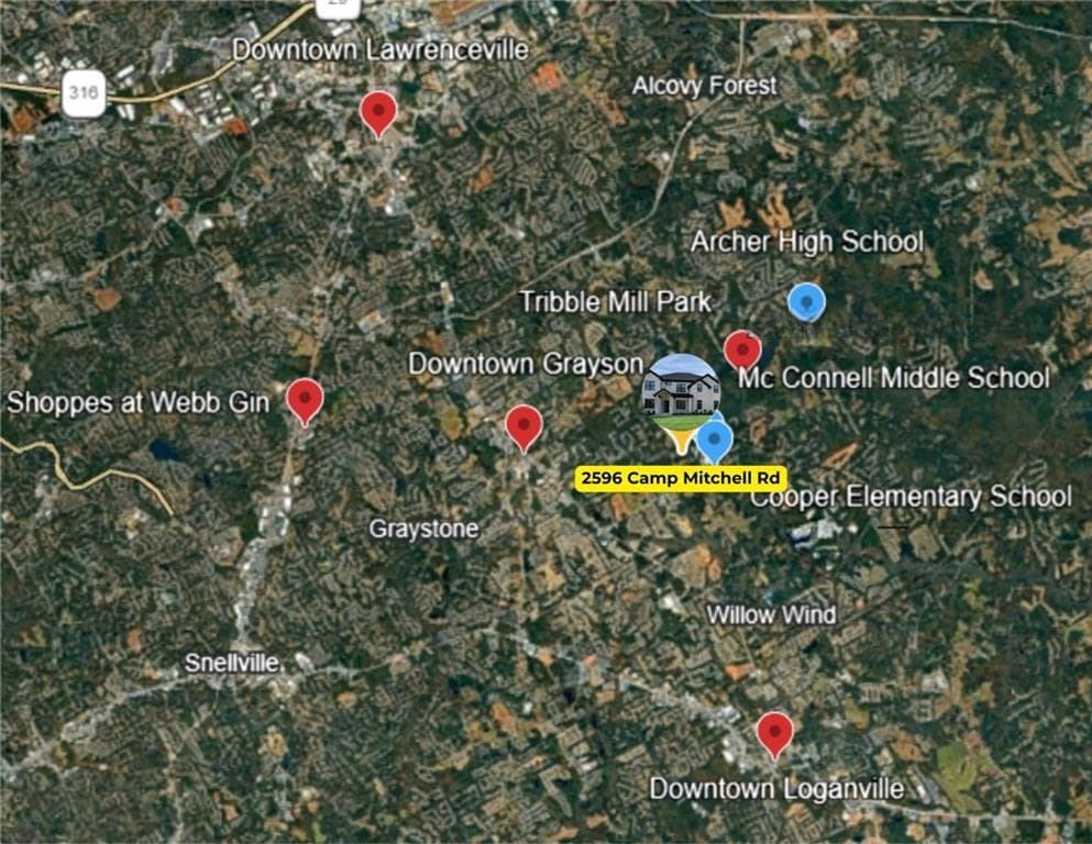 5 bedroom, 5 bathroom, 5,383 sq ft single family residence for sale at 2596 Camp Mitchell Rd Lot 5, Grayson, GA 30017 — photo 3