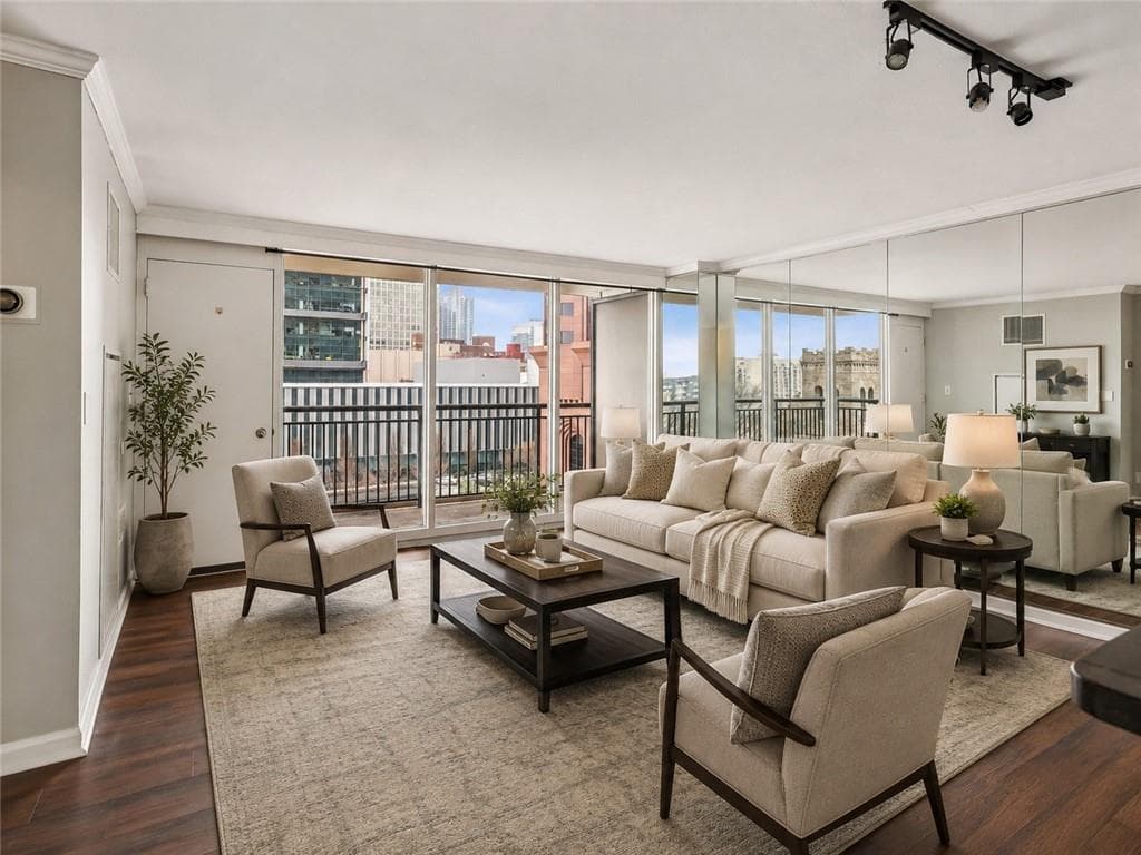 2 bedroom, 1 bathroom, 992 sq ft condominium for sale at 620 Peachtree Street 706, Atlanta, GA 30308 — photo 1 of 36