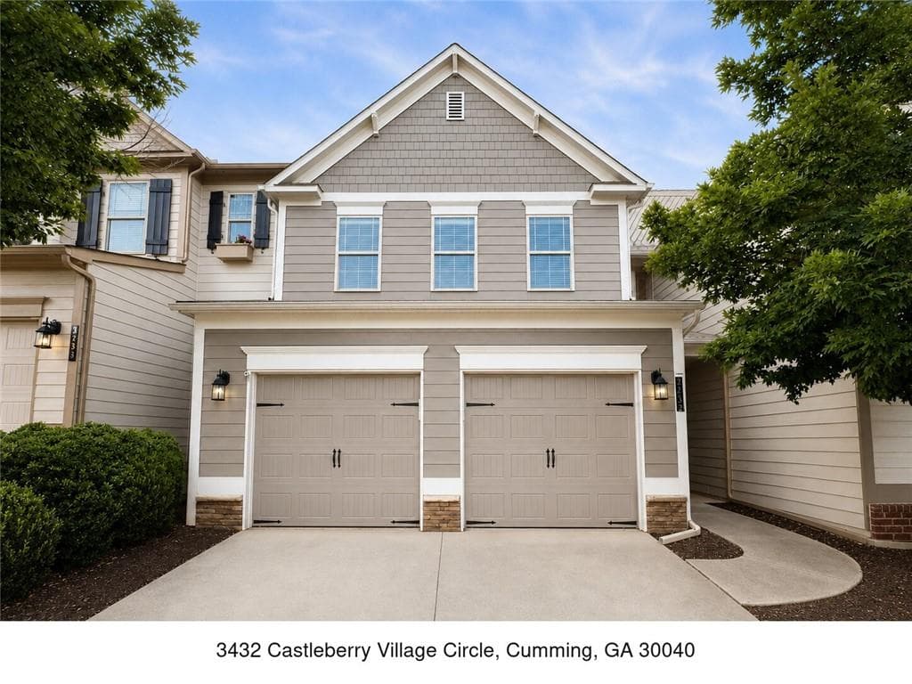 3 bedroom, 3 bathroom, 2,158 sq ft townhouse for rent at 3432 Castleberry Village Circle, Cumming, GA 30040 for $2,200 a month — photo 1 of 22
