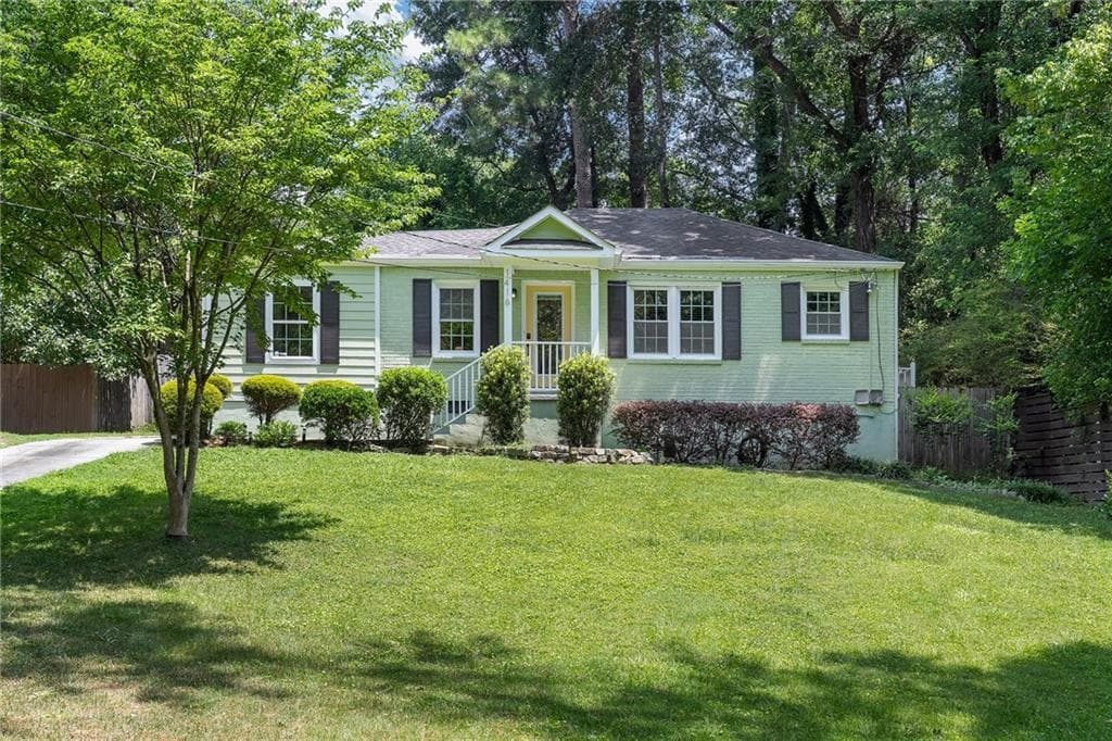 3 bedroom, 1 bathroom, 1,364 sq ft single family residence sold at 1416 Deerwood Drive, Decatur, GA 30030