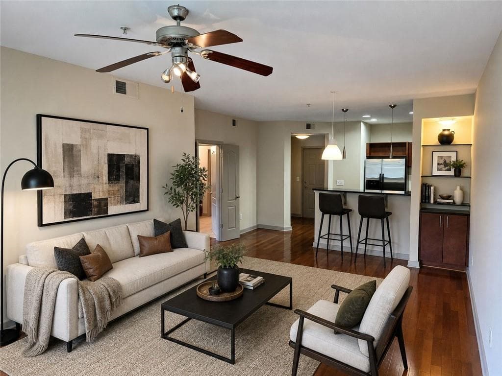 1 bedroom, 1 bathroom, 770 sq ft condominium for rent at 390 17th Street 3064, Atlanta, GA 30363 for $1,595 a month — photo 1 of 16