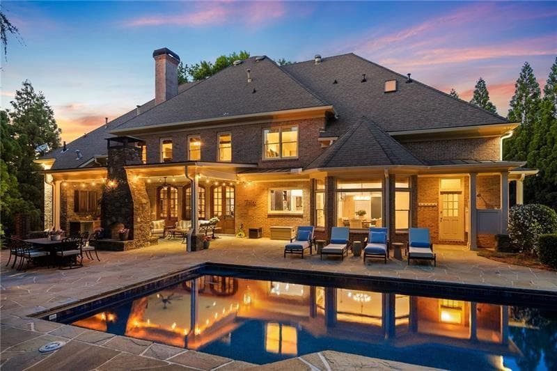 7 bedroom, 9 bathroom, 8,787 sq ft single family residence for sale at 740 Riley Place, Atlanta, GA 30327 — photo 1 of 118