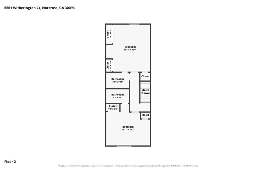 2 bedroom, 2 bathroom, 1,092 sq ft townhouse for rent at 6661 Witherington Court, Norcross, GA 30093 for $1,495 a month — photo 3