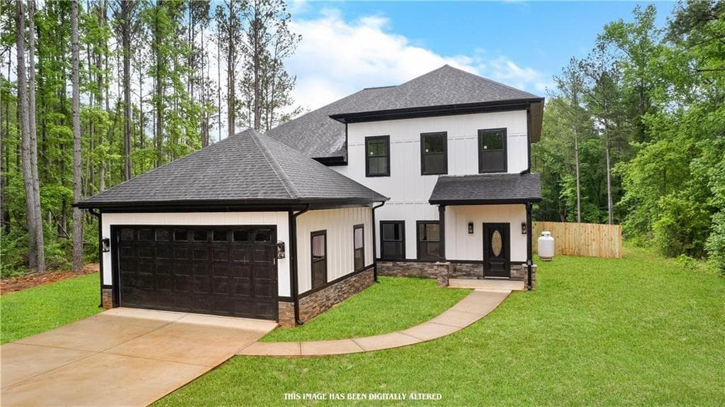 5 bedroom, 4 bathroom, 3,200 sq ft single family residence for sale at 7434 Petersburg Road, Fairburn, GA 30213 — photo 1 of 25