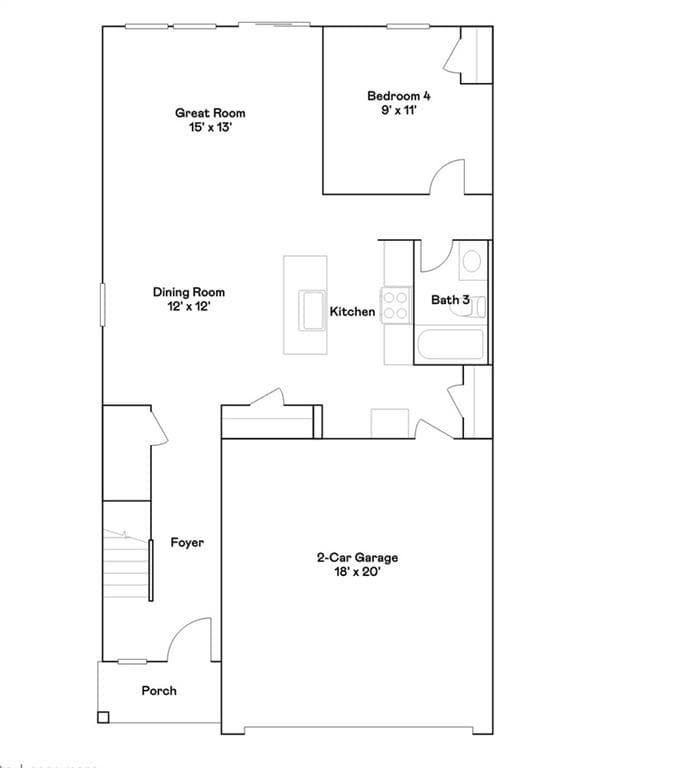 4 bedroom, 3 bathroom, 2,296 sq ft single family residence for rent at 119 Buck Creek Lane, Rossville, GA 30741 for $2,280 a month — photo 3