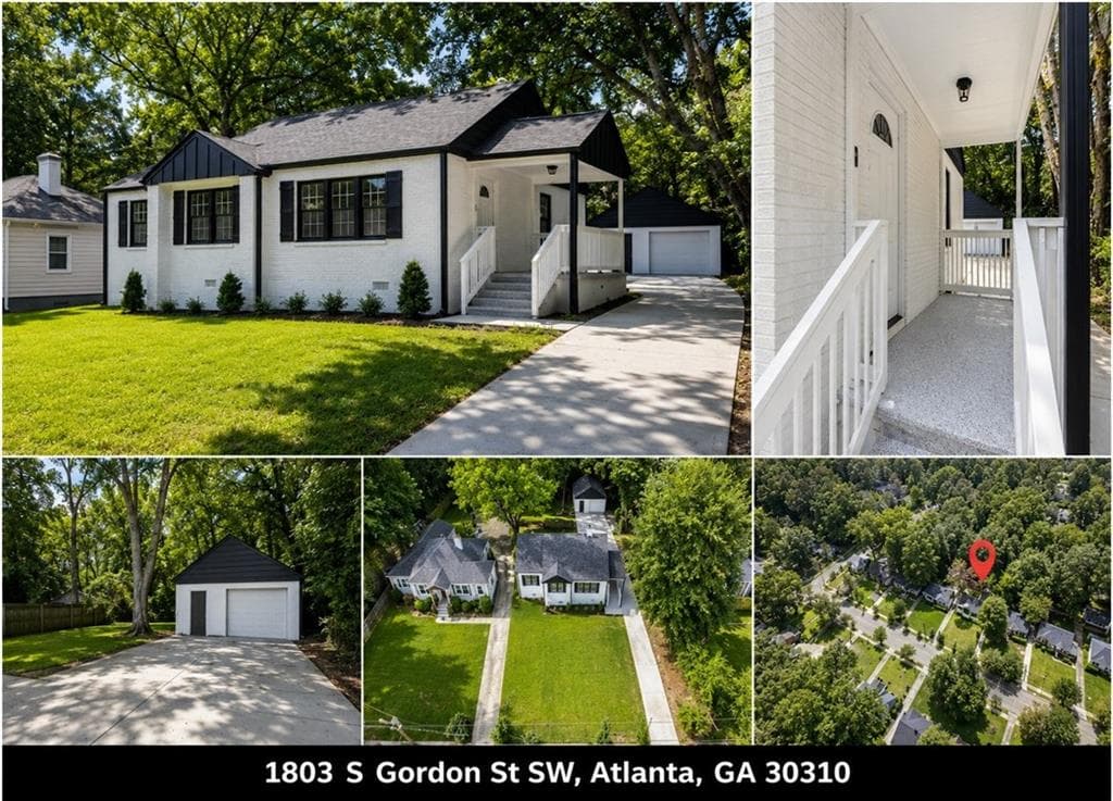 3 bedroom, 2 bathroom, 1,178 sq ft single family residence for sale at 1803 S Gordon Street, Atlanta, GA 30310