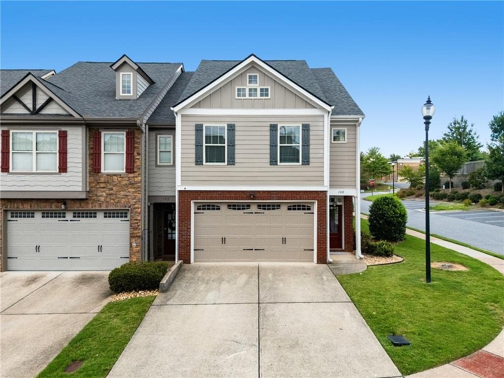 3 bedroom, 3 bathroom, 1,869 sq ft townhouse for rent at 100 Kasey Drive, Woodstock, GA 30189 for $2,150 a month — photo 1 of 30