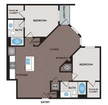 1 bedroom, 2 bathroom, 1,148 sq ft apartment for rent at 3205 Cumberland Boulevard 348, Atlanta, GA 30339 for $2,150 a month — photo 7
