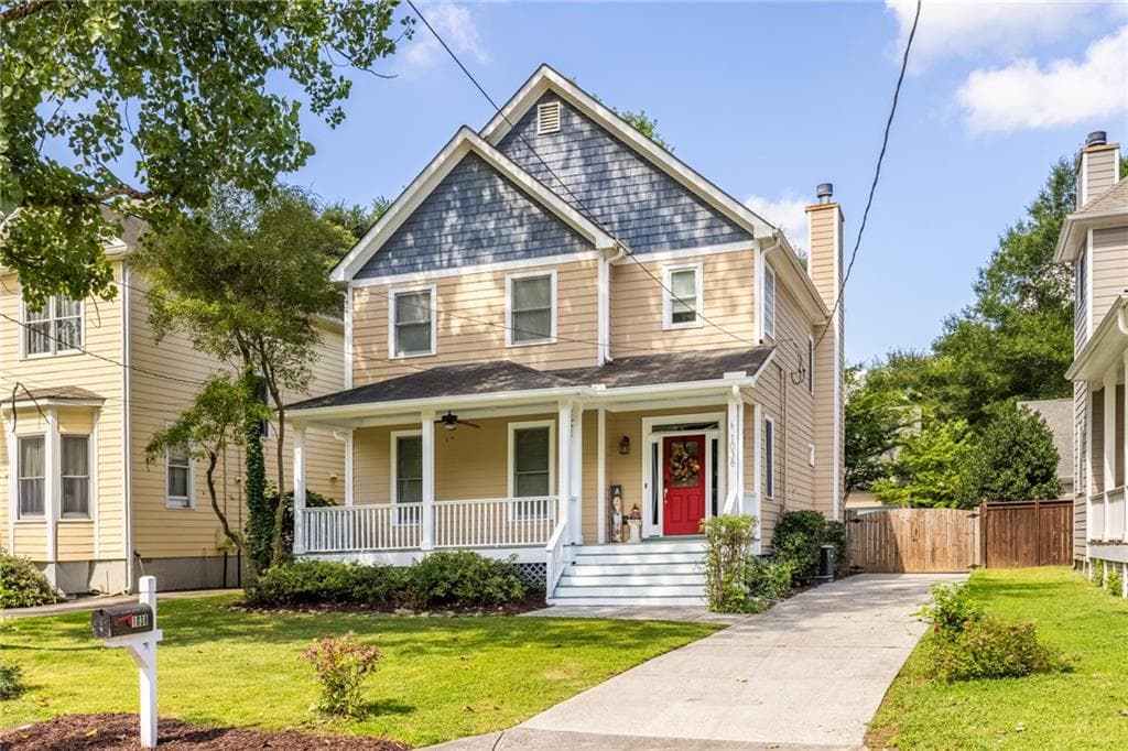 4 bedroom, 4 bathroom, 2,632 sq ft single family residence for sale at 1038 Rice Street, Atlanta, GA 30318
