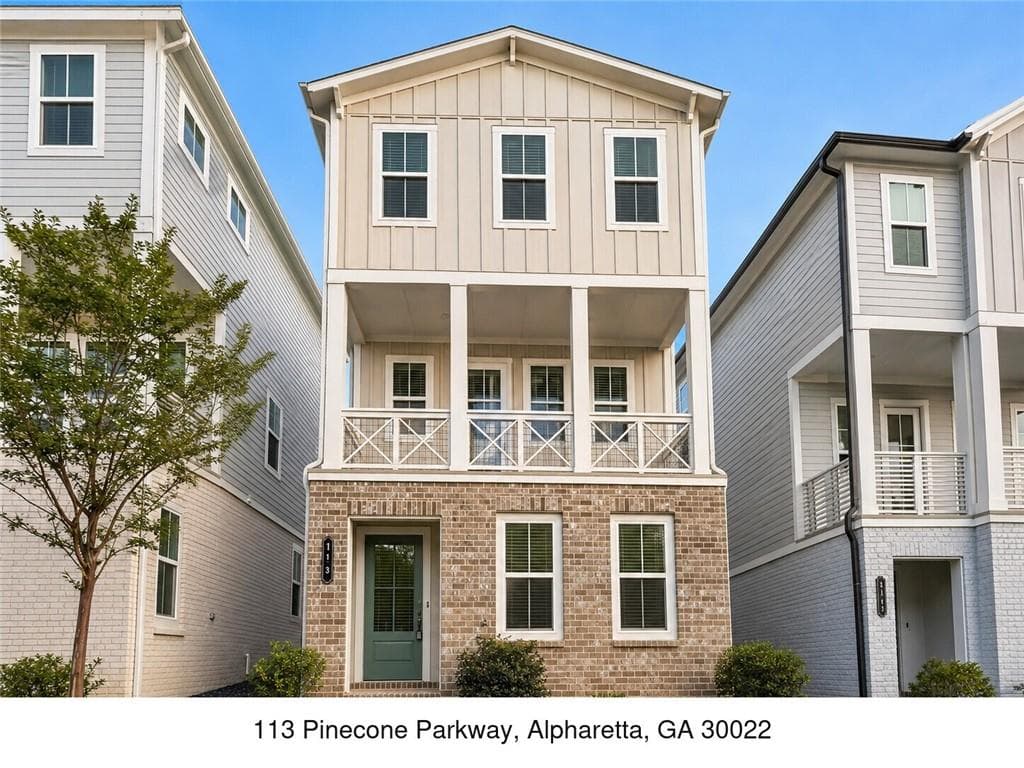 4 bedroom, 4 bathroom, 1,820 sq ft single family residence for rent at 113 Pinecone Parkway, Alpharetta, GA 30022 for $3,950 a month — photo 1 of 26