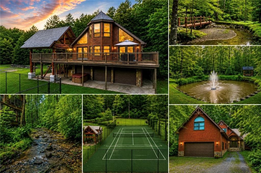 8 bedroom, 7 bathroom, 6,121 sq ft single family residence for sale at 76 Serenity Place, Ellijay, GA 30540