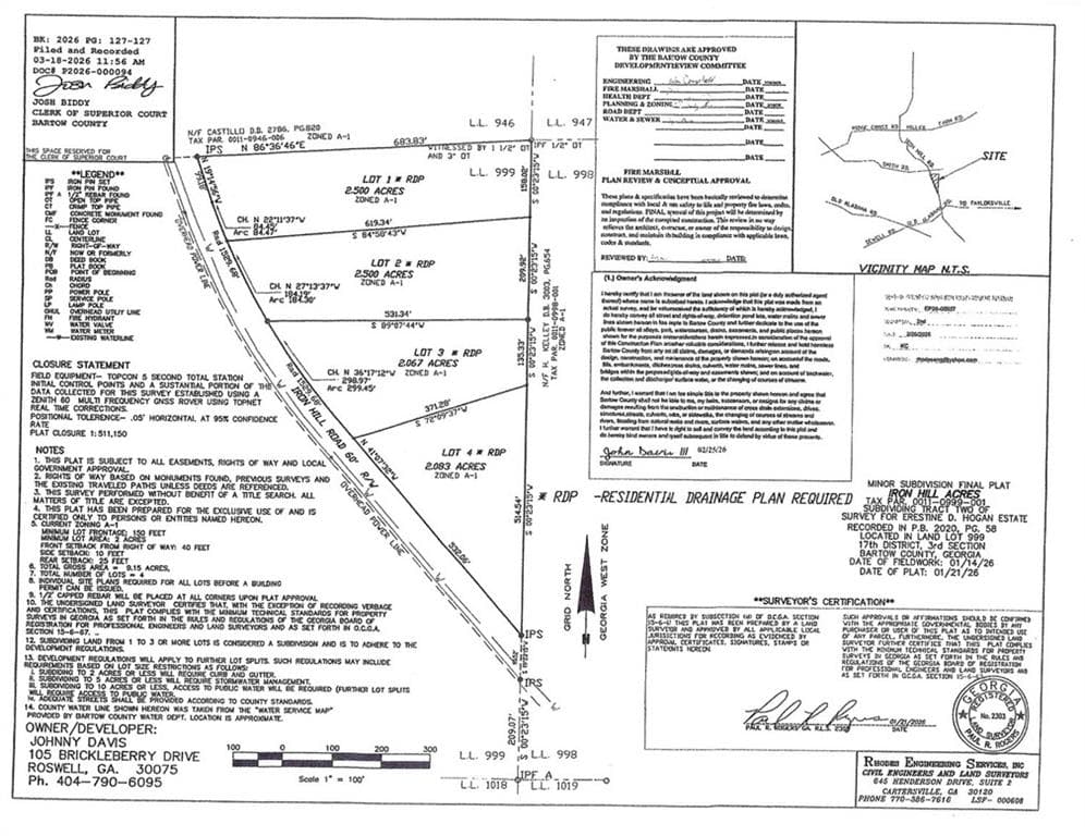 unimproved land for sale at 0 Iron Hill Road Lot 1, Taylorsville, GA 30178 — photo 2