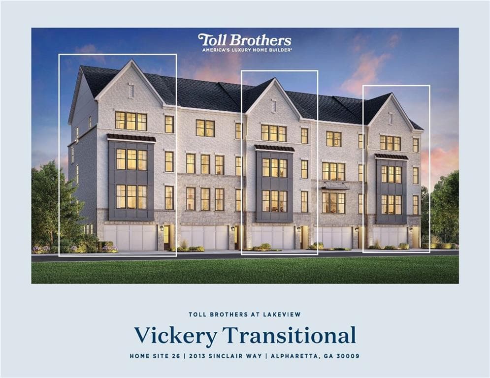 3 bedroom, 5 bathroom, 3,700 sq ft townhouse for sale at 2013 Sinclair Way, Alpharetta, GA 30009