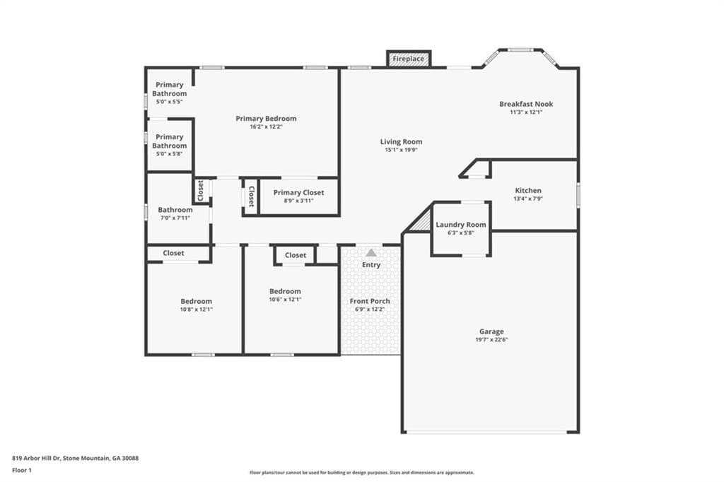 3 bedroom, 2 bathroom, 1,307 sq ft single family residence under contract at 819 Arbor Hill Drive, Stone Mountain, GA 30088 — photo 3
