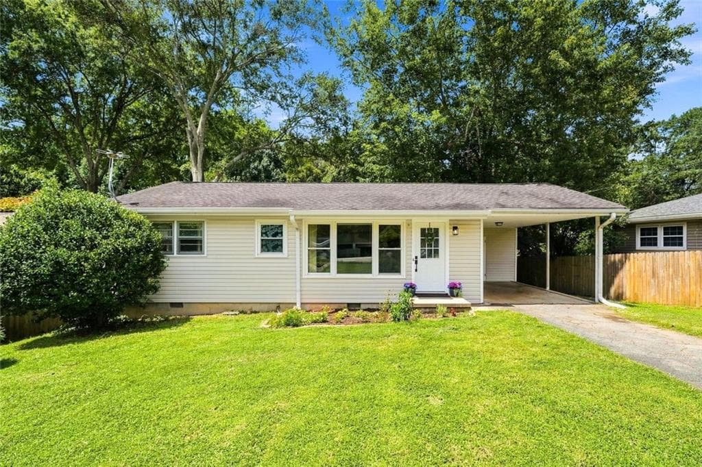 3 bedroom, 2 bathroom, 1,172 sq ft single family residence for sale at 1960 Frank Lane, Marietta, GA 30060