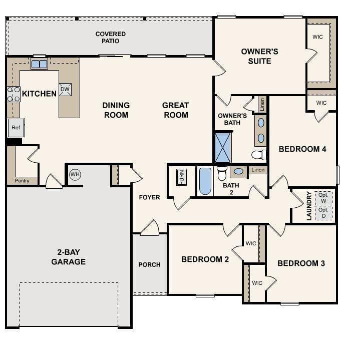 4 bedroom, 2 bathroom, 1,812 sq ft single family residence under contract at 401 Shallow Creek Court, Hogansville, GA 30230 — photo 2