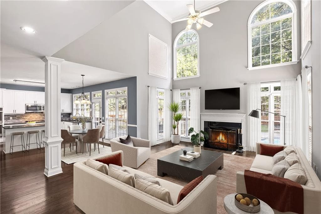 7 bedroom, 5 bathroom, 4,765 sq ft single family residence under contract at 1010 River Mist Drive, Suwanee, GA 30024 — photo 2