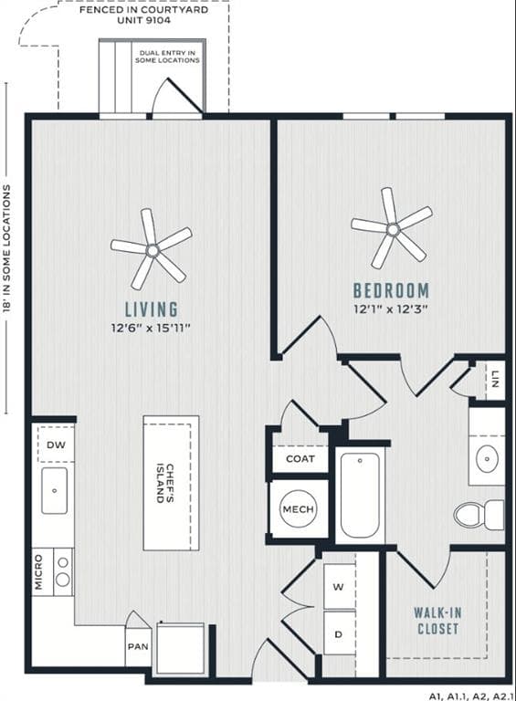 1 bedroom, 1 bathroom, 808 sq ft apartment for rent at 1296 Moreland Avenue 12210, Atlanta, GA 30316 for $1,721 a month — photo 7