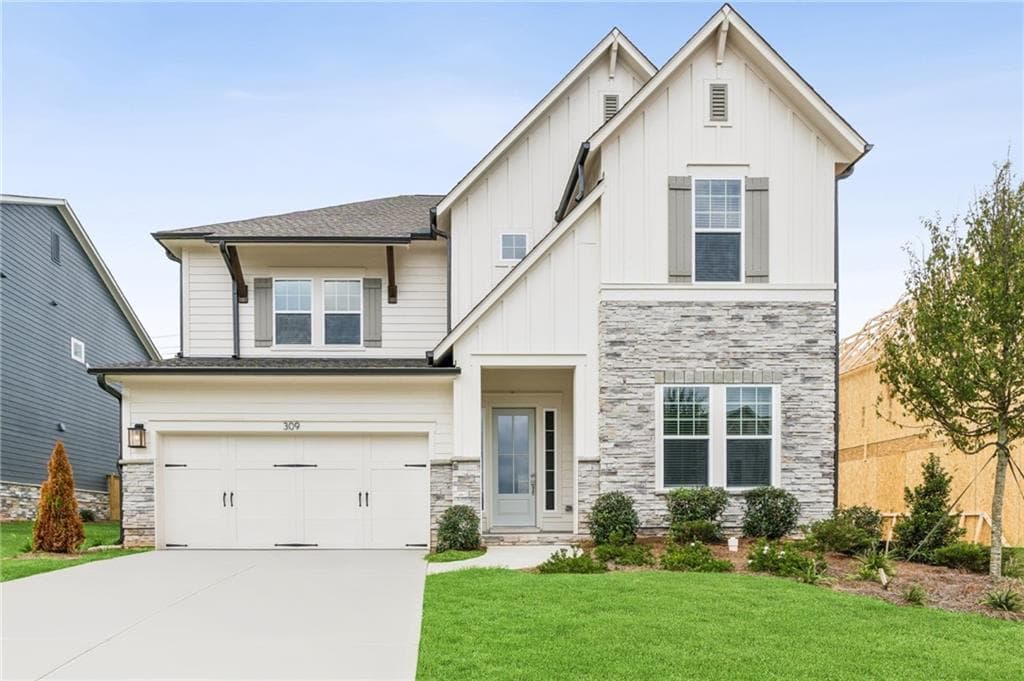 4 bedroom, 4 bathroom, 2,994 sq ft single family residence for sale at 309 Beebalm Street, Woodstock, GA 30188