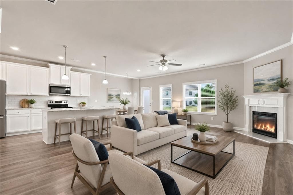 4 bedroom, 3 bathroom, 2,020 sq ft townhouse for sale at 5052 Silver Fox Road, Oakwood, GA 30566 — photo 2