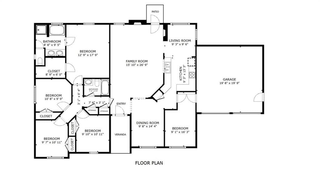 4 bedroom, 2 bathroom, 1,825 sq ft single family residence for rent at 6375 Seymour Place, Acworth, GA 30101 for $2,500 a month — photo 4